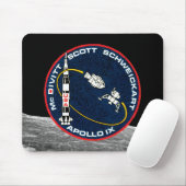 Apollo 9 Patch Logo für die Mission der NASA Mousepad (Mit Mouse)