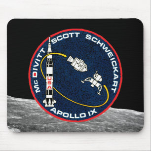 Apollo 9 Patch Logo für die Mission der NASA Mousepad