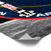 Apollo 9 Patch Logo für die Mission der NASA Poster (Ecke)