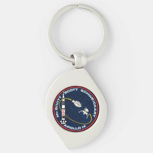 Apollo 9 Patch Logo für die Mission der NASA Schlüsselanhänger (Vorderseite)
