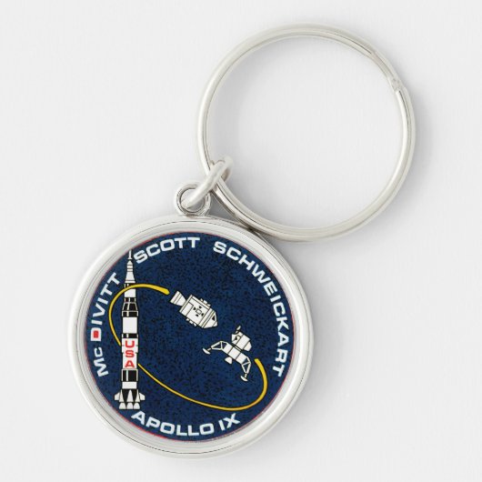 Apollo 9 Patch Logo für die Mission der NASA Schlüsselanhänger (Vorne)