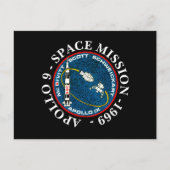 Apollo 9 Raumfahrt Mission 1969 Insignien Postkarte (Vorderseite)
