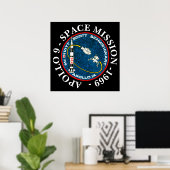 Apollo 9 Space Mission 1969 Insignia Poster (Heimbüro)