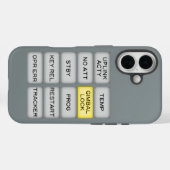 Apollo Alarm DSKY, Gimbal Lock Case-Mate iPhone Hülle (Rückseite (Horizontal))