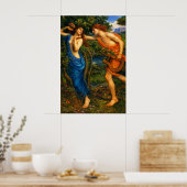 Apollo and Daphne by John William Waterhouse Poster (Küche)