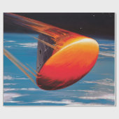 Apollo-Befehlsmodul-Weltraumkapsel der NASA Geschenkpapier (Flach)