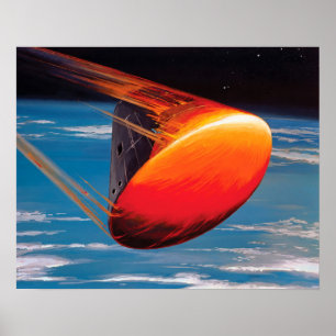 Apollo-Befehlsmodul-Weltraumkapsel der NASA Poster