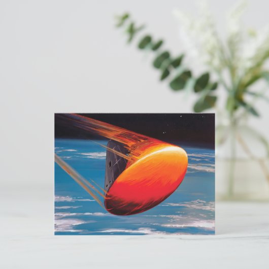Apollo-Befehlsmodul-Weltraumkapsel der NASA Postkarte (Stehend Vorderseite)