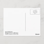 Apollo Belvedere Postkarte (Rückseite)