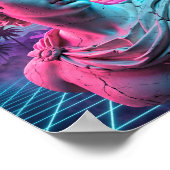 Apollo-Büste — Vaporwave griechische Statue Poster (Ecke)