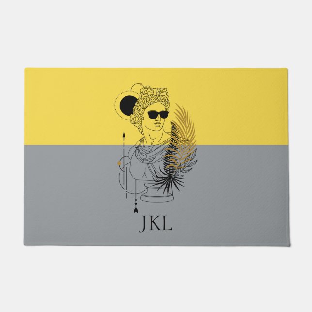 Apollo Colorblock Monogramm des modernen olympisch Fußmatte (Vorderseite)