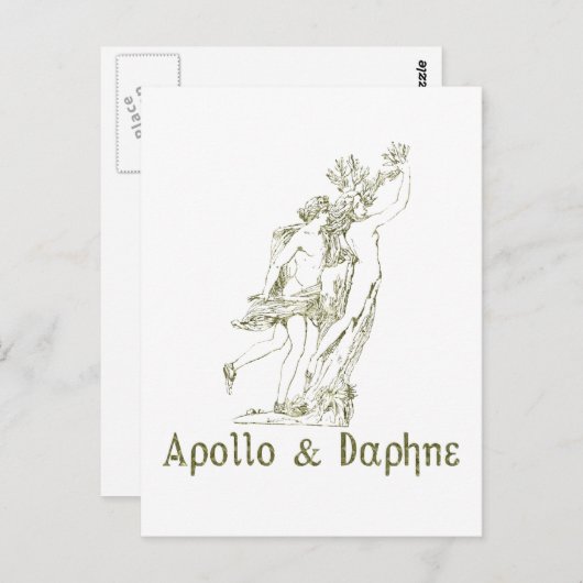 Apollo & Daphne Postkarte (Vorne/Hinten)