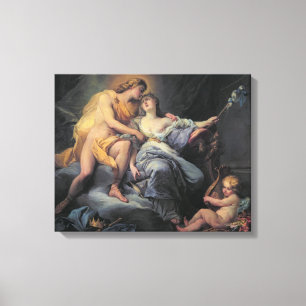 Apollo, der die Nymphe Leucothea streichelt (Öl Leinwanddruck