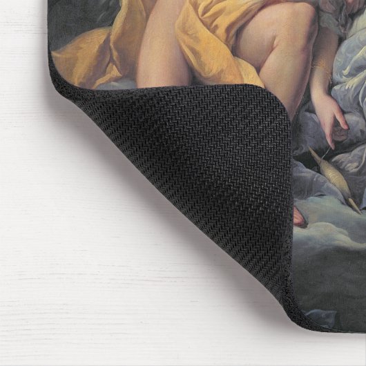 Apollo, der die Nymphe Leucothea streichelt (Öl Mousepad (Ecke)