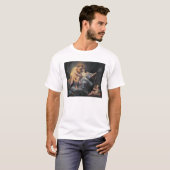 Apollo, der die Nymphe Leucothea streichelt (Öl T-Shirt (Vorne ganz)