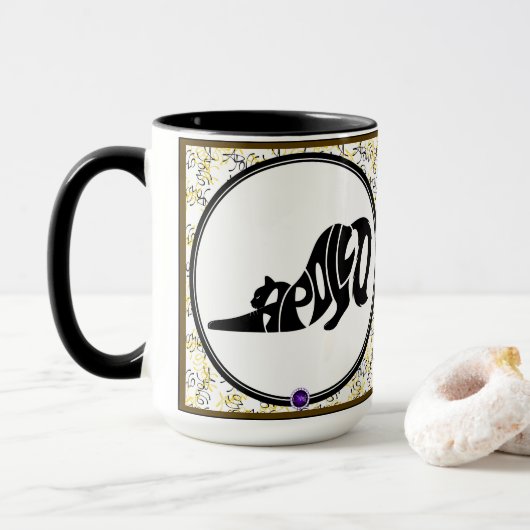 Apollo der Katze 3 Tasse (Mit Donut)
