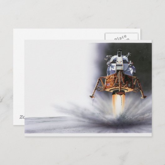 Apollo Eagle Lunar Modul Postkarte (Vorne/Hinten)