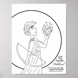 Apollo-Farbseite drucken Poster