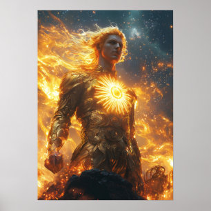 Apollo, Gott der Sonne - Ingwer des Lichts Poster