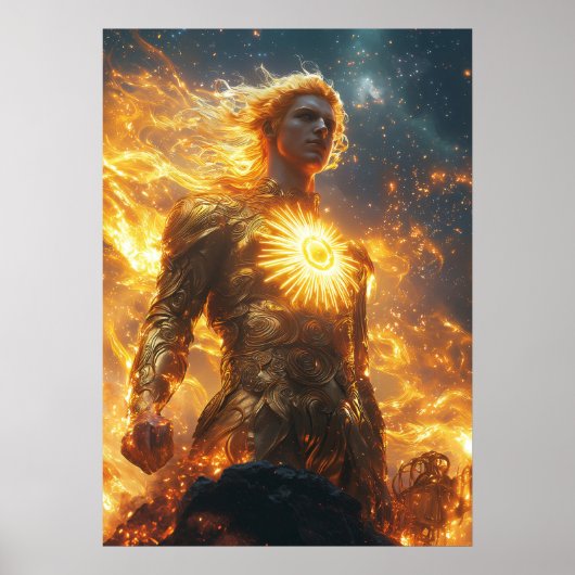 Apollo, Gott der Sonne - Ingwer des Lichts Poster (Vorne)
