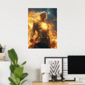 Apollo, Gott der Sonne - Ingwer des Lichts Poster (Heimbüro)