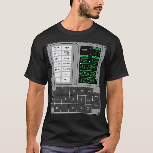 Apollo Guidance Computer Dsky T-Shirt (Vorderseite)