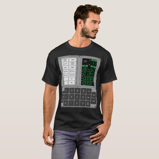 Apollo Guidance Computer Dsky T-Shirt (Vorne ganz)