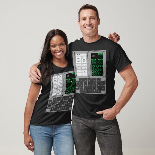 Apollo Guidance Computer Dsky T-Shirt (Unisex)