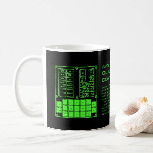 Apollo Guidance Computer Tasse (Mit Donut)