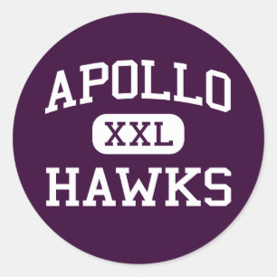 Apollo - Hawks - High School - Glendale Arizona Runder Aufkleber