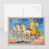 Apollo in Sun Chariot Holding a Golden Harp Postkarte (Vorne/Hinten)
