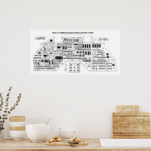 Apollo-Kontrolle Poster (Küche)