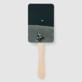 Apollo Lunar Lander und Erdaufgang über dem Mond Fächer (Rückseite)