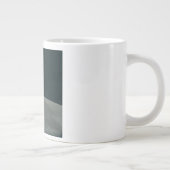 Apollo Lunar Lander und Erdaufgang über dem Mond Jumbo-Tasse (Rechts)