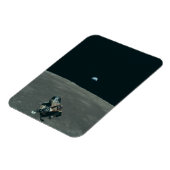 Apollo Lunar Lander und Erdaufgang über dem Mond Magnet (Linke Seite)