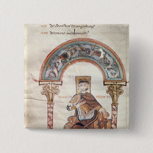 Apollo Medicus, von 'Etymologiae Button (Vorderseite)