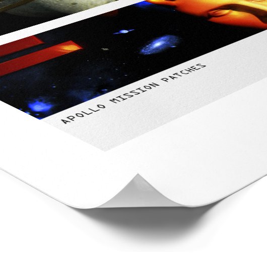 Apollo Mission Patches Poster (Ecke)