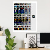 Apollo Mission Patches Poster (Heimbüro)