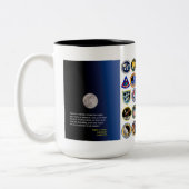 Apollo-Mondauftrag-Tasse Zweifarbige Tasse (Links)