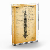 APOLLO-Mondmission SATURN / Rocket Blueprint 1967 Fotoblock (Links)