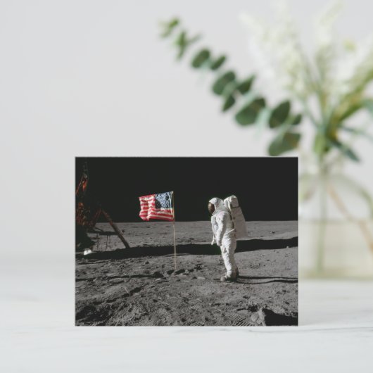 Apollo Moon Landing 1969 Feiertagspostkarte (Stehend Vorderseite)