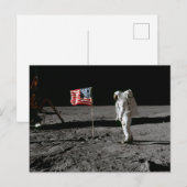 Apollo Moon Landing 1969 Feiertagspostkarte (Vorne/Hinten)