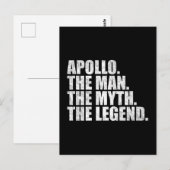 Apollo Name, Apollo Der Mann Der Mythos Die Legend Postkarte (Vorne/Hinten)
