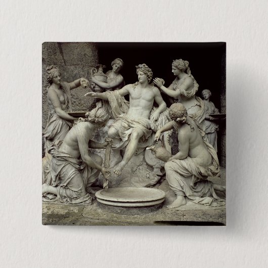 Apollo neigte durch die Nymphen, bestimmt für den Button (Vorderseite)