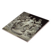 Apollo neigte durch die Nymphen, bestimmt für den Fliese (Seite)