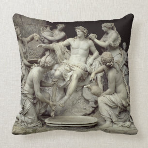 Apollo neigte durch die Nymphen, bestimmt für den Kissen
