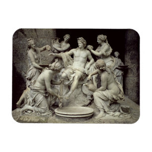 Apollo neigte durch die Nymphen, bestimmt für den Magnet
