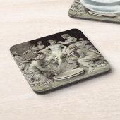 Apollo neigte durch die Nymphen, bestimmt für den Untersetzer (Linke Seite)