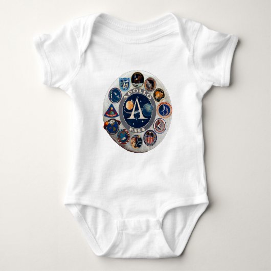 Apollo-Programm Gedenklogo Baby Strampler (Vorderseite)
