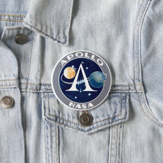 Apollo-Programm Logo Button (Beispiel)